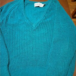 Forenza Turquoise Knit Sweater